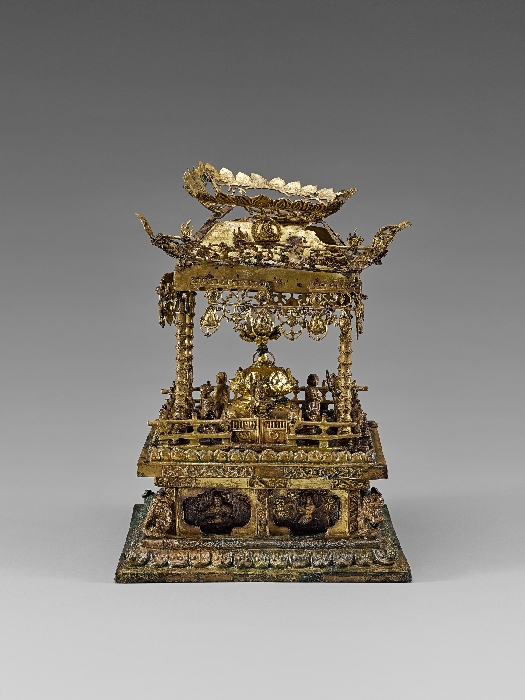 통일신라 금동 사리갖춤