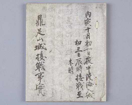 Record of the Battle at Jeongjoksanseong Fortress