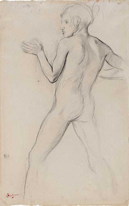 방어 자세를 취한 소년