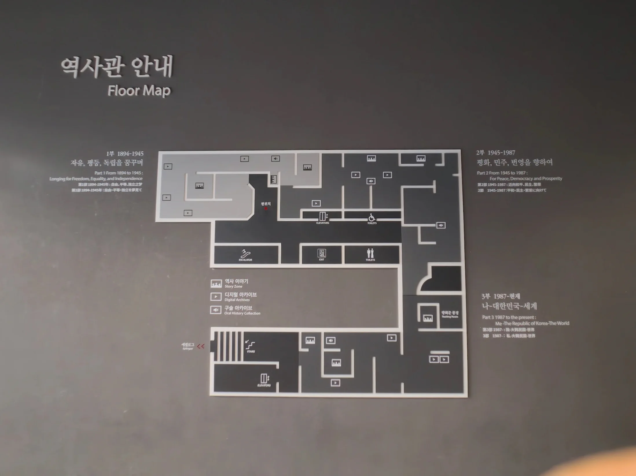 상설 전시 역사관 History Gallery