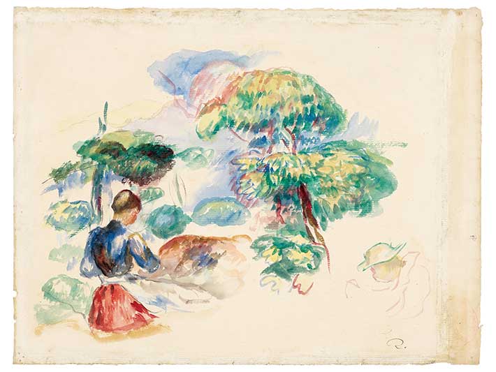 여성이 있는 풍경