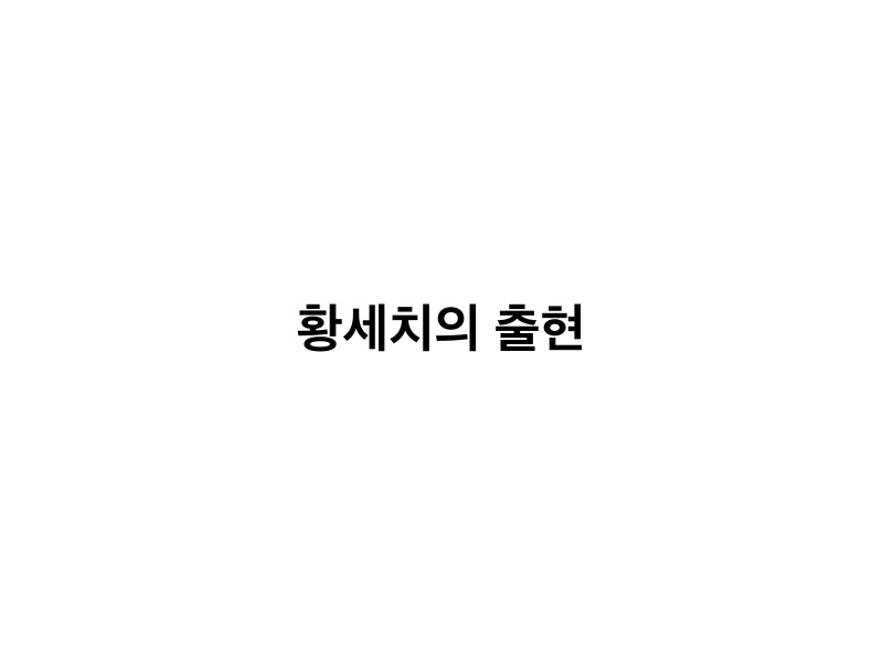 황세치의 출현