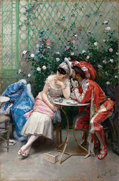 가면무도회 참가자들