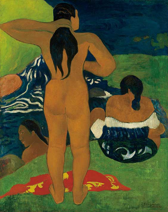 목욕하는 타히티 여인들