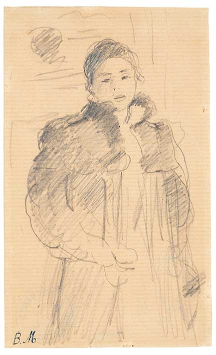 <초록색 코트를 입은 소녀>를 위한 습작