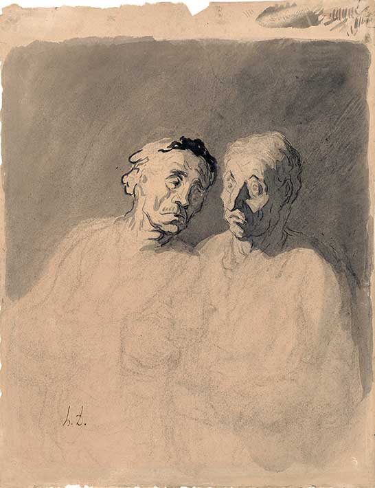 술을 마시는 두 사람