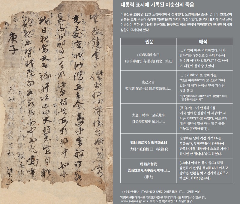 Calendrical Book of the Gyeongja Year (1600) with Memoranda by Ryu Seong-ryong