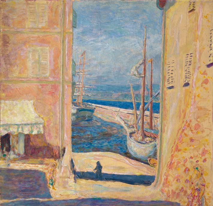 오래된 항구 생트로페의 풍경