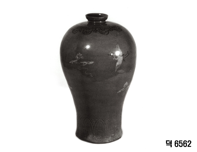 청자 상감 운학문 매병